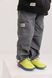 Детские джинсы Slip Pocket серые, 110, трикотажная джинсовка