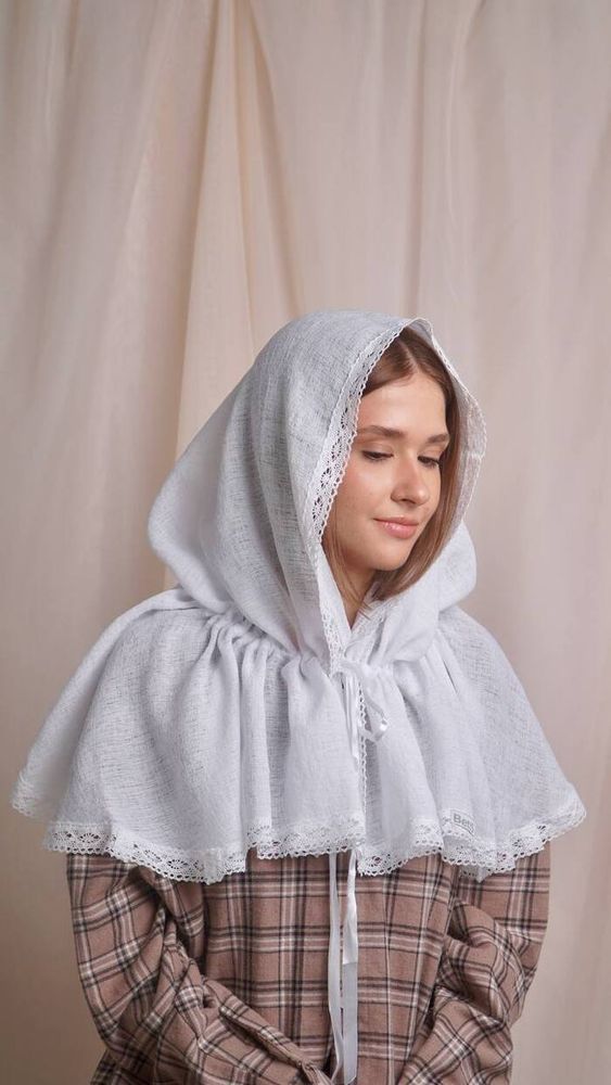 Палантин женский Голд Лен белый, Для женщин, Лен