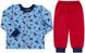 Байковая детская пижама Літачки голубая с синим, 122, Фланель, байка