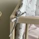 Цельная защита в кроватку для новорожденных пудра, бортики без постели