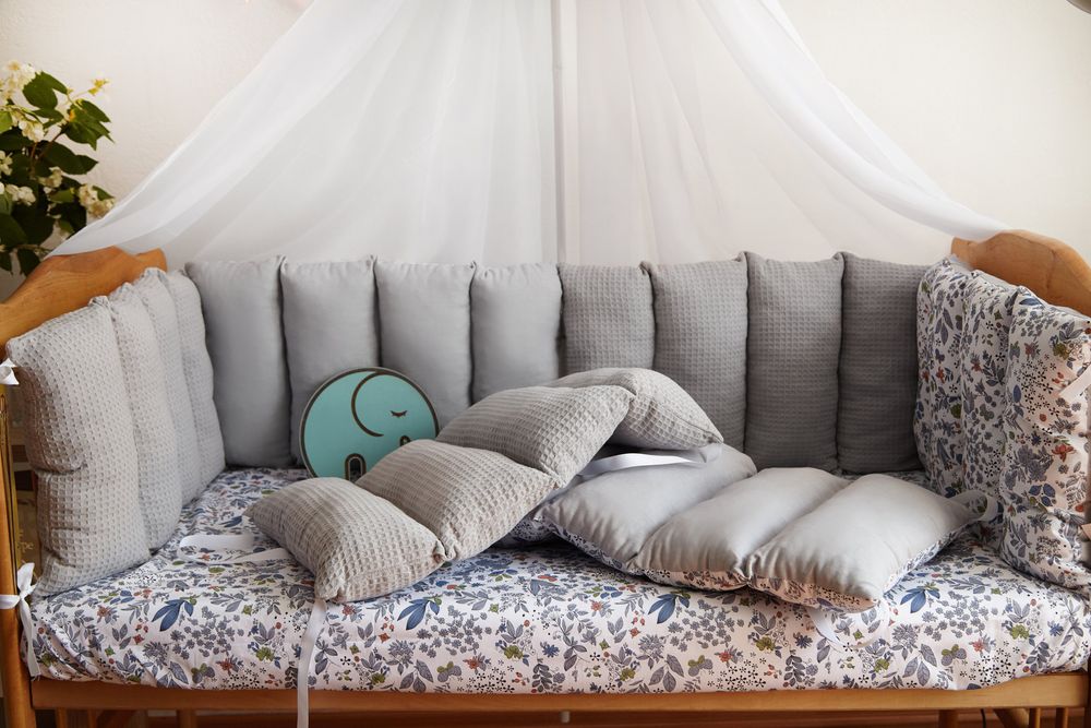 Спальний комплект в ліжечко Сатин Льон Лісова галявина