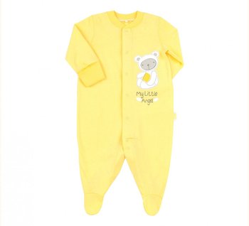 Комбінезон Ведмедик для новонароджених інтерлок жовтий