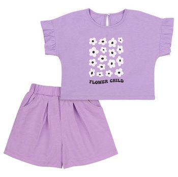 Дитячий літній костюм Flower Child для дівчинки бузковий