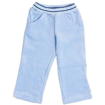 Велюрові штани для малюків Золотко блакитні