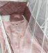 Велюровый постельный комплект в кроватку новорожденным Велюрчик, с балдахином