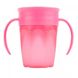 Чашка 360 ° з ручками, 250 мл, колір рожевий, 1 шт. в упаковці