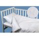 Сатиновый спальный комплект в детскую кроватку Медвеженок, 110х145 см