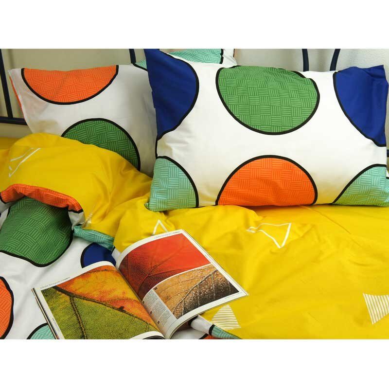 Комплект постельного белья S22-2(А+В) евро (50х70), Разноцветный, 225 * 205, сатин