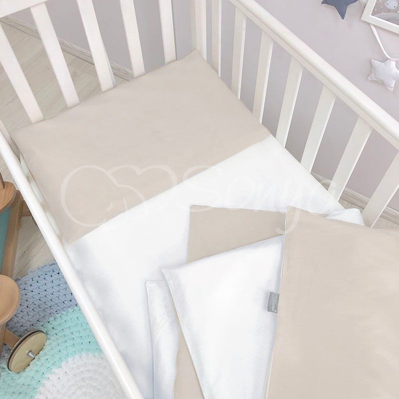 Сменный постельный комплект в кроватку для новорожденных капучино фото, цена, описание