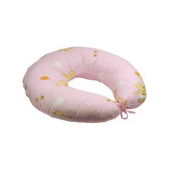 Подушка для годування з силіконовим наповнювачем + наволочка "Рожевий"