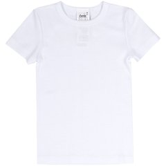 Біла футболка Колекція Школа трикотаж рібана
