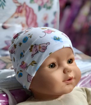Трикотажная шапочка Нежность для новорожденной