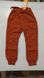 Теплі штани Начіс універсальні коричневі, 104, Трикотаж з начосом