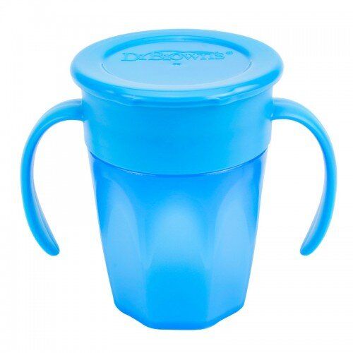 Купить Чашка 360° с ручками, 250 мл, цвет голубой, 1 шт. в упаковке