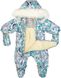 Детский зимний комбинезон - трансформер на флисе Garden baby Новый Стиль Кристаллы, 68