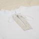 Летняя рубашка на крещение с коротким рукавом для мальчика Крістіан-2 белая
