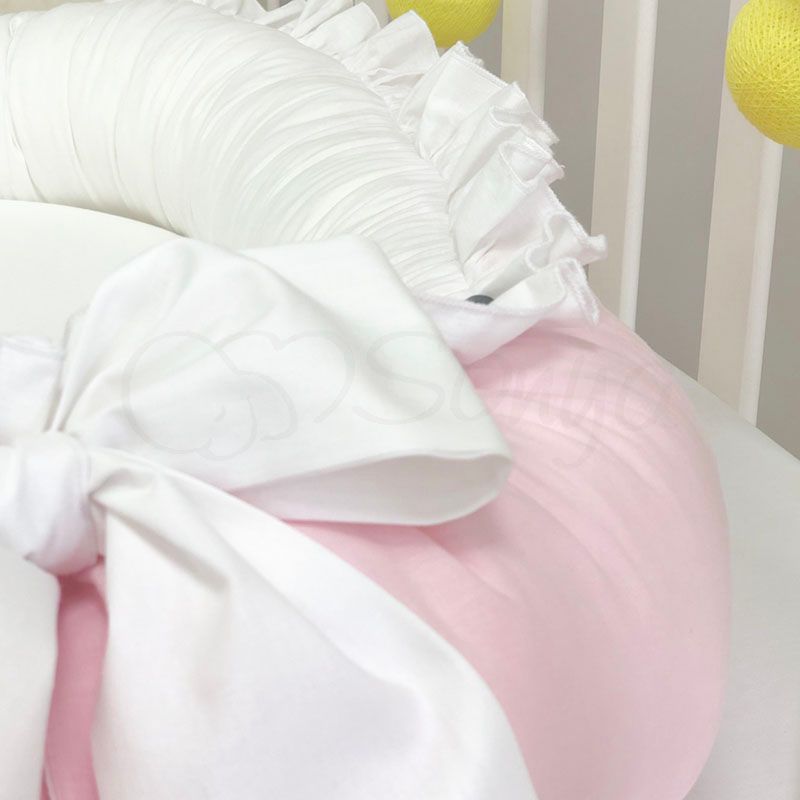 Позиционер - кокон для новорожденных Рюша pink, Пена, без подушечки, Коконы стандарт