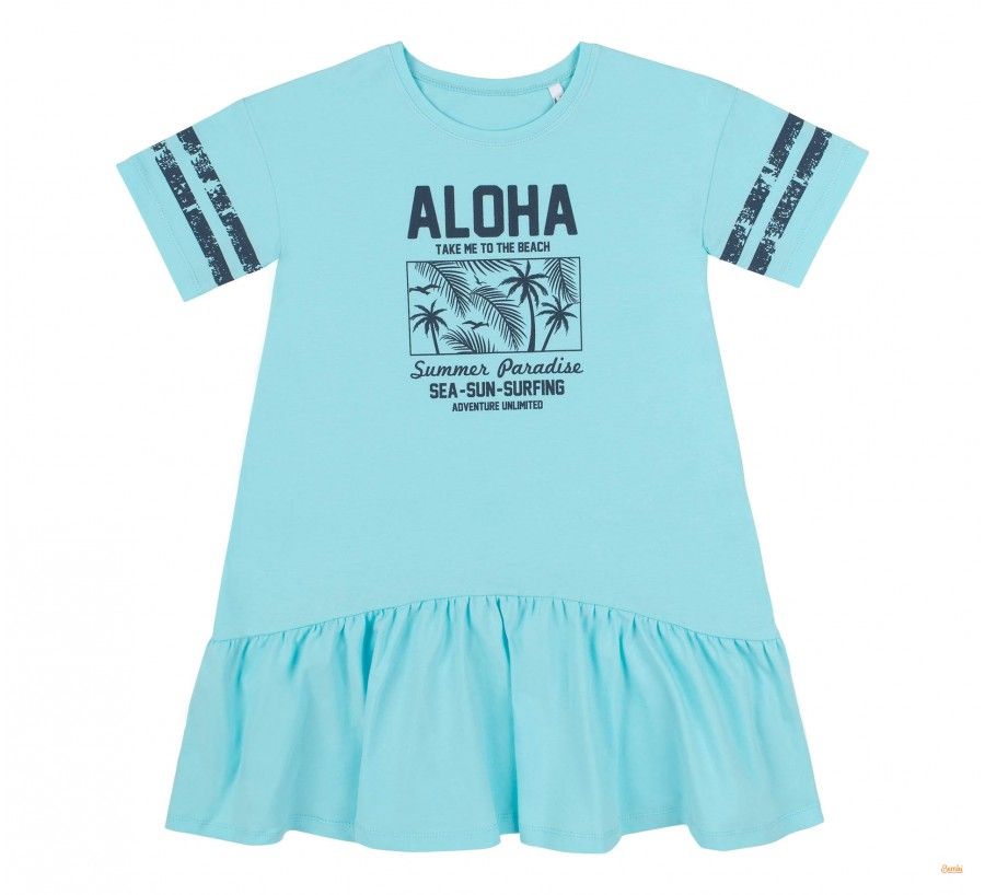 Дитяча літня сукня Aloha Mint для дівчинки, 104, Супрем