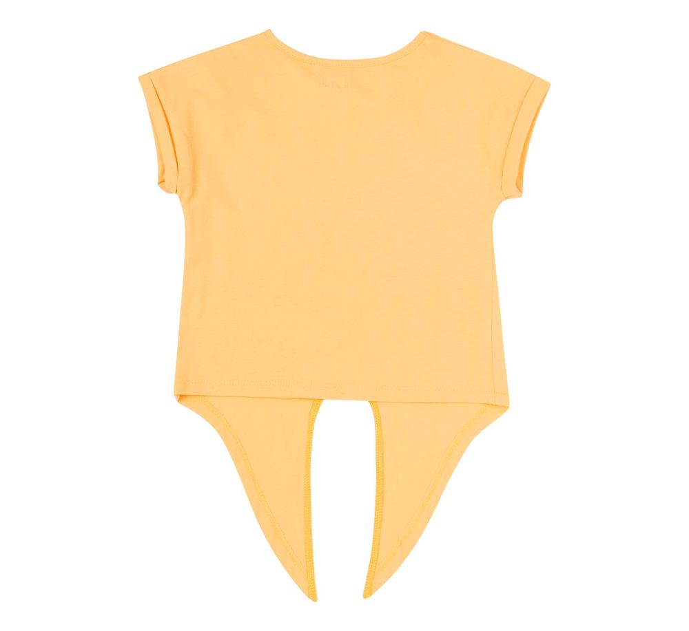 Летний детский костюм Я счастливая для девочки супрем желтый, 104, Супрем