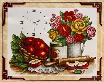 Набор для вышивания крестом 56х45 Яблоки и цветы