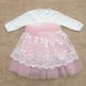 Ошатна сукня Сяйво для новонародженої дівчинки рожеве