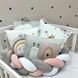 Защитные бортики в кроватку новорожденным Snail, бортики без постели