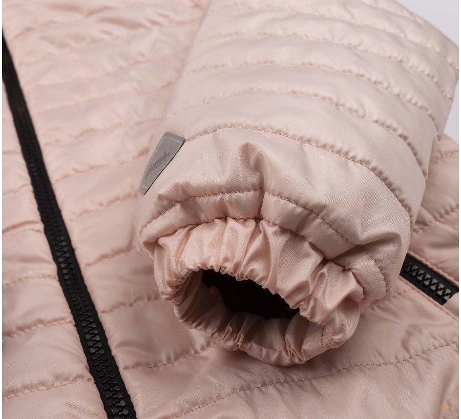 Дитяча куртка Стеганка для дівчинки рожева, 122, Плащівка