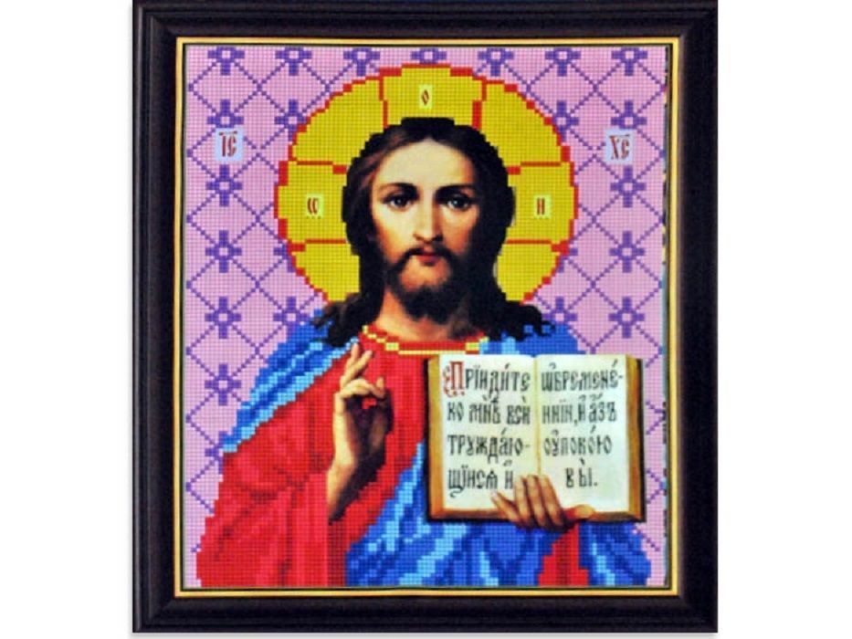 Набор для вышивания крестом Иисус 34х30 см