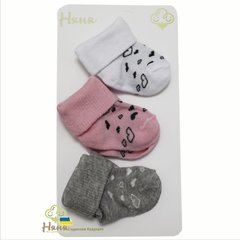 Носочки для новорожденных Сердечки 3 пары