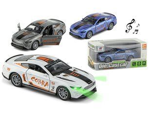 Фото, купить Машинка 1:32 металева інерційна COBRA, світло, звук, цена 199 грн