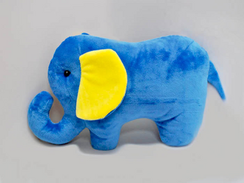 М'яка іграшка Слоненя 22 см, Синій, М'які іграшки СЛОНИ, МАМОНТИ, до 60 см