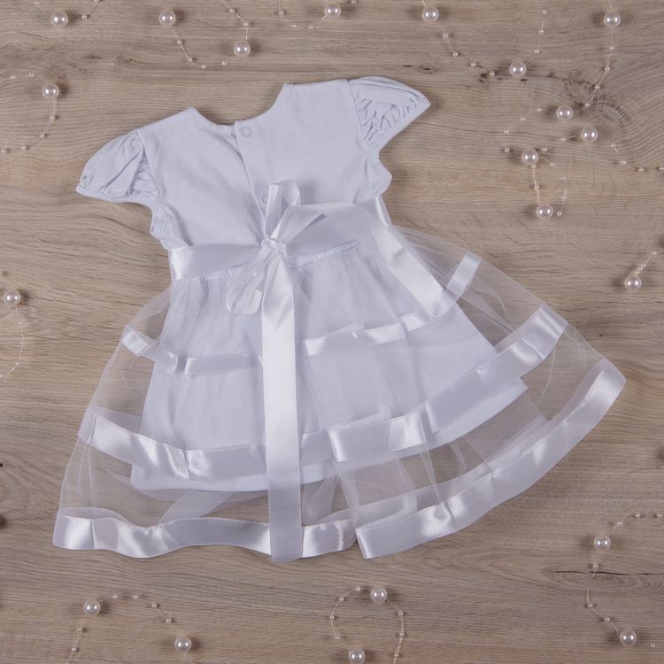 Нарядное платье Маленька Леді для малышки белая