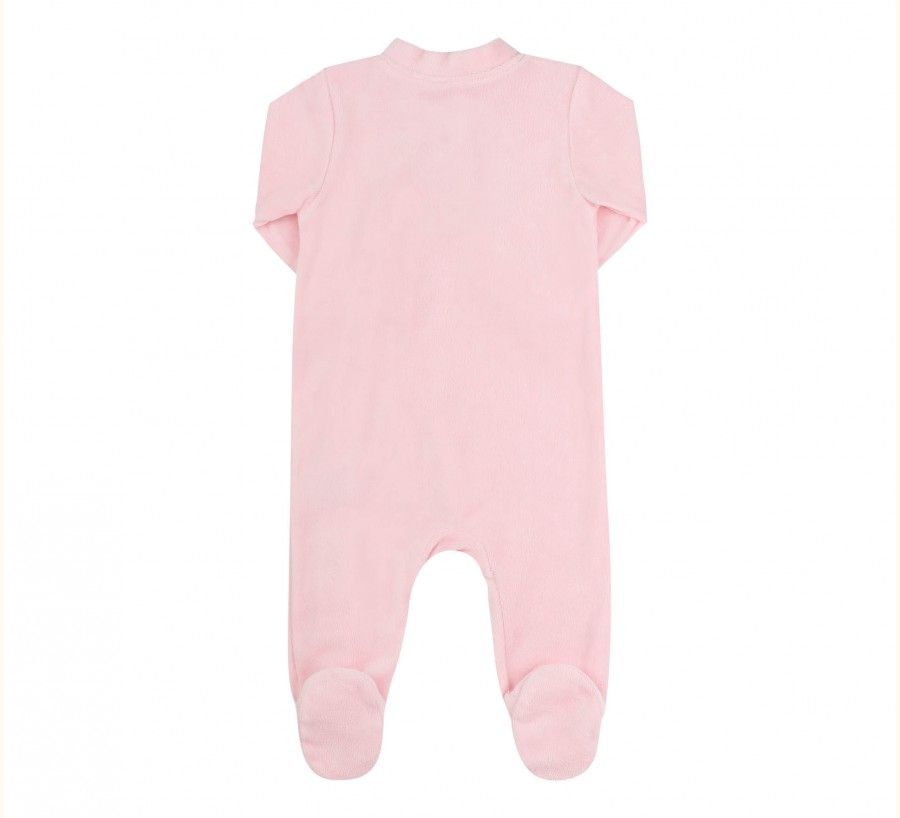Фото Велюровий комплект Обіймашки для новонароджених рожево-сірий, купити за найкращою ціною 1 285 грн