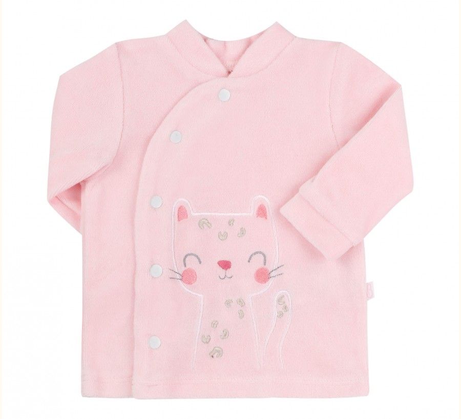 Фото Велюровий комплект Обіймашки для новонароджених рожево-сірий, купити за найкращою ціною 1 285 грн