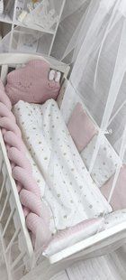 Постільний комплект для новонароджених Хмаринка Піке коса пудра