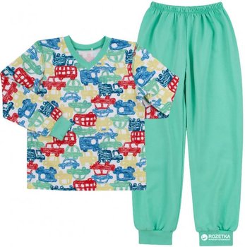 Теплая байковая пижама Машинки 2 для мальчика, 134, Фланель, байка