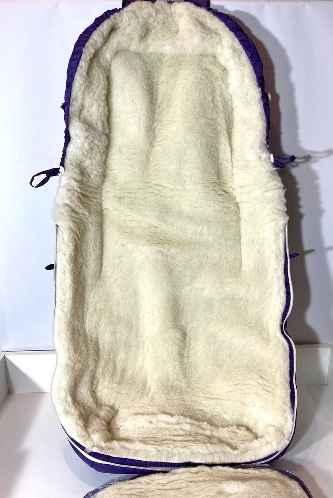 Конверт мешок на овчине Пони индиго, Зима, овчина
