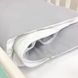 Змінний постільний комплект у ліжечко для новонароджених сірий, 90х110 см