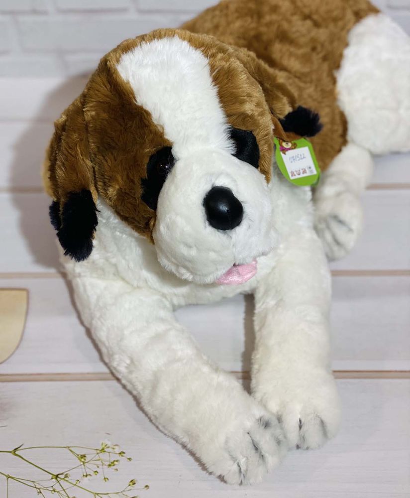 М'яка іграшка собака «СЕНБЕРНАР» 60 см, М'які іграшки СОБАКИ, до 60 см