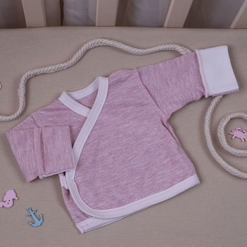 Распашонка для недоношенных деток Меланж розовая