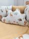 Дитячий спальний набір Хмарка Африка 12 подушок в ліжечко для новонародженого, без балдахіна