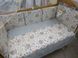 Постельный комплект в кроватку для новорожденных Совушки 8 бортиков, без балдахина