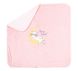 Плед - одеяло Енотик на Луне розовый для новорожденных, 90 х 90, Велсофт