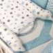 Позиціонер – кокон для новонароджених Stars grey-blue, Піна, без подушечки, Коконы стандарт