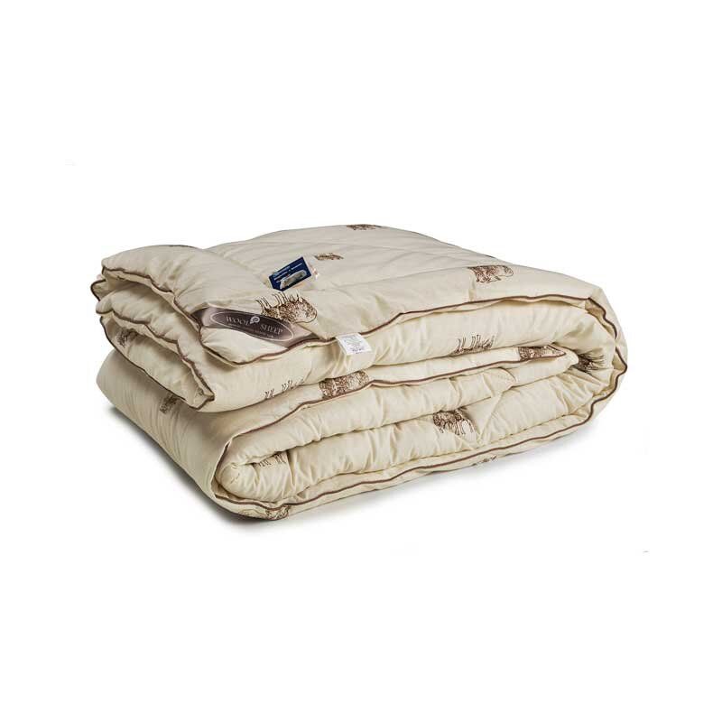 Шерстяное одеяло Зима 322.02SHEEP Wool Sheep 200х220 см, 200х220см (±5 см), Зимнее одеяло, Из овечьей шерсти, Хлопок