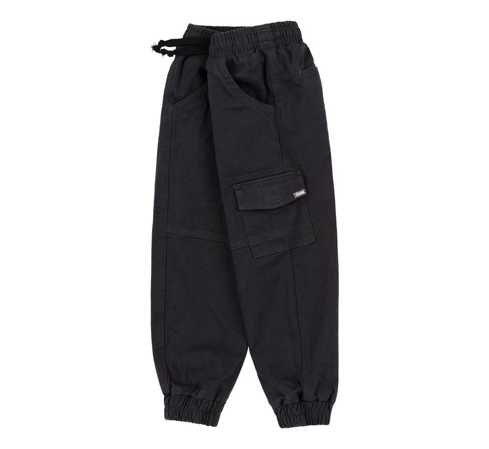 Детские котоновые штаны для мальчика серые, 128, Коттон