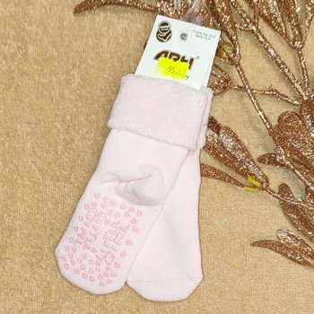 Дитячі махрові шкарпетки  LitTle GIRL рожеві