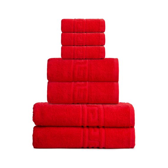 Махровое полотенце Червоний 70 х 135, Красный, 70х135