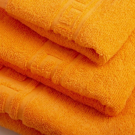 Махровое полотенце Версаче 50 х 85 оранжевое, Оранжевый, 50х85