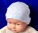 Детская трикотажная шапка Меланж без завязок , обхват головы 40 см, Трикотаж